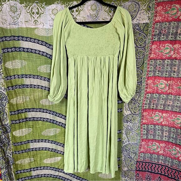 NWOT Hello Molly Green Gal Is Fun Midi Dress Size 6 - Picture 11 of 16